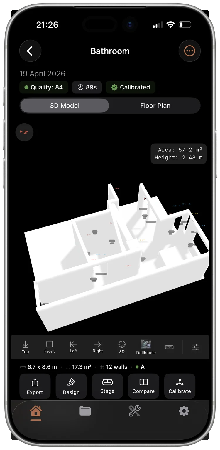 Marmot Build — live LiDAR 3D room scan on iPhone