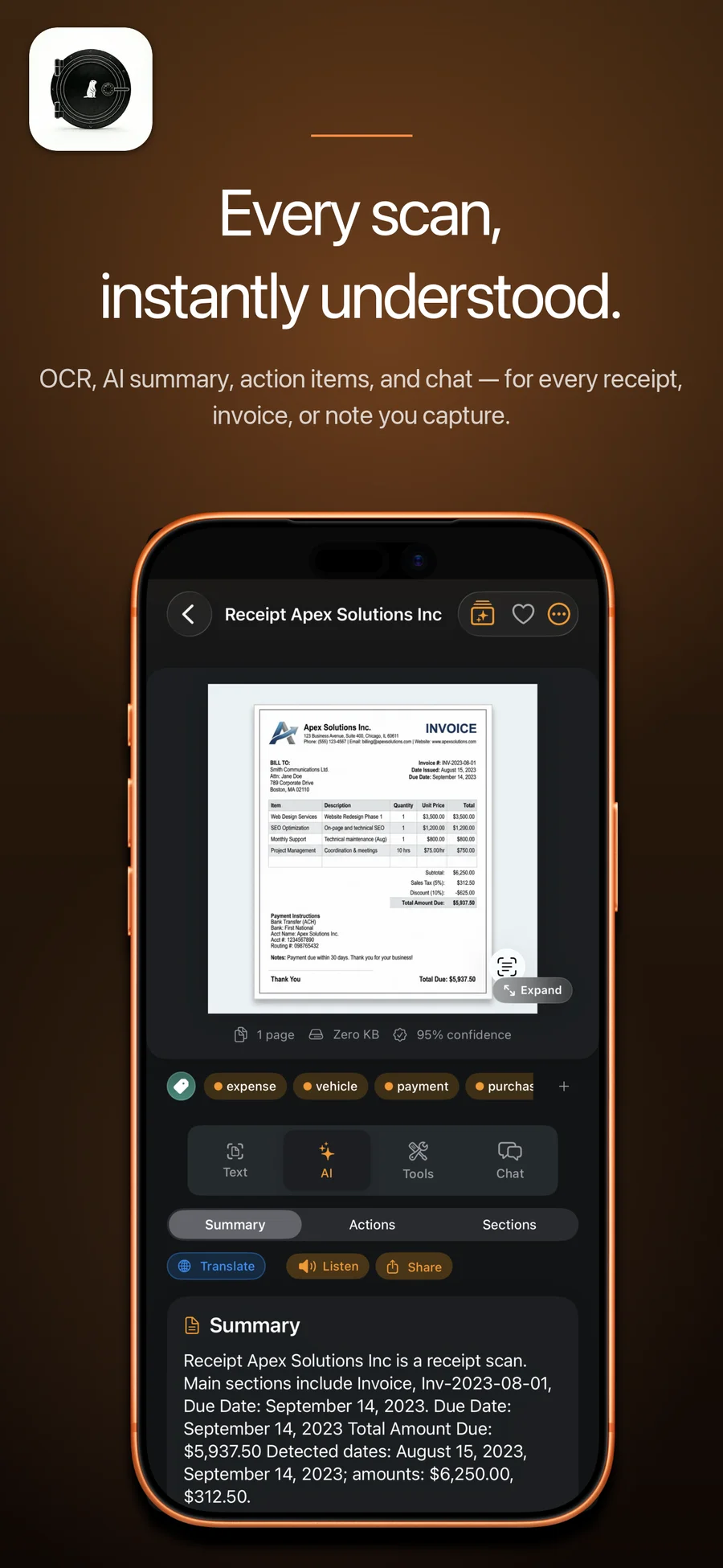 Every scan, fully detailed.