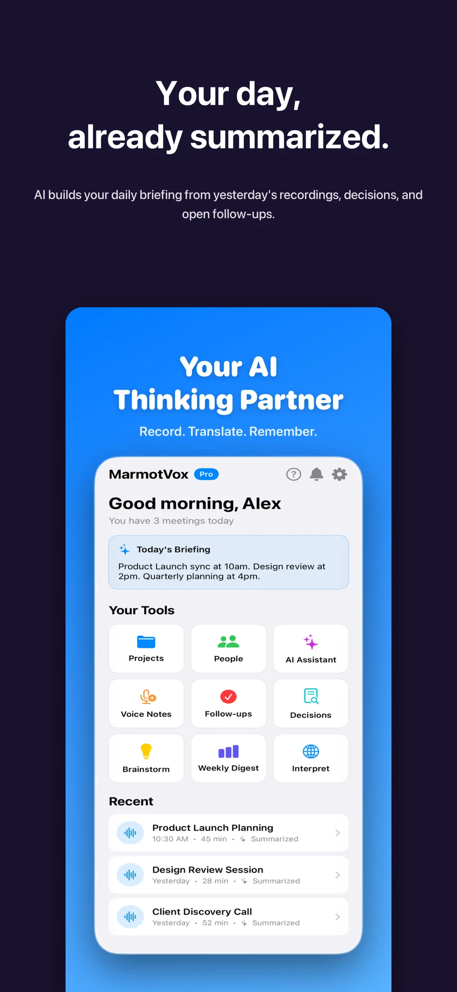 Your AI thinking partner.